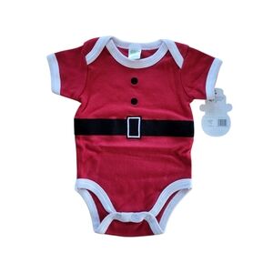 NEW Baby Gear Santa Claus Bodysuit - 0-3 Months